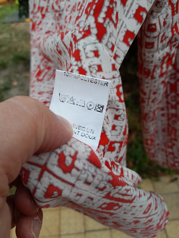 Cottonade chemisier motif taille 44 - photo numéro 4