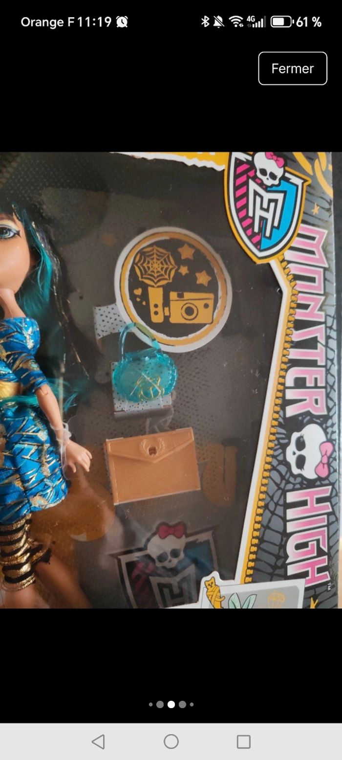 Monster High Cleo de Nile – Picture Day 2013 – Neuve & Scellée – Collector - photo numéro 4
