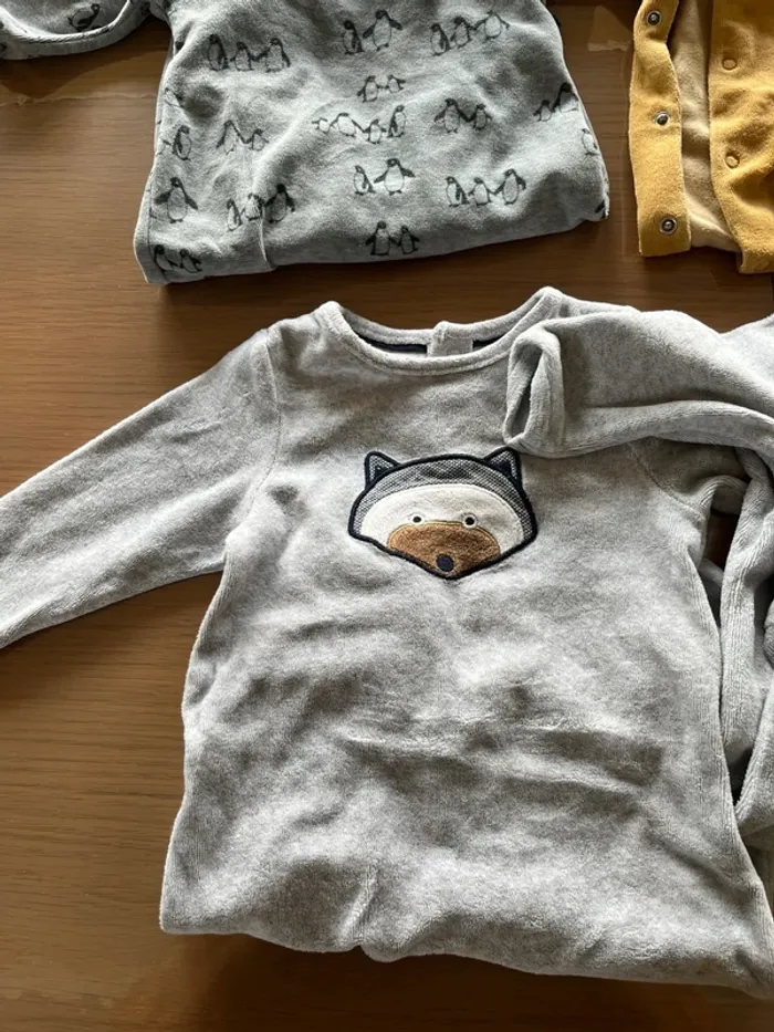 Lot hivers 6 pyjamas garçon 6 mois - photo numéro 2