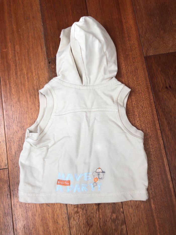 Gilet sans manche beige 6M - photo numéro 2