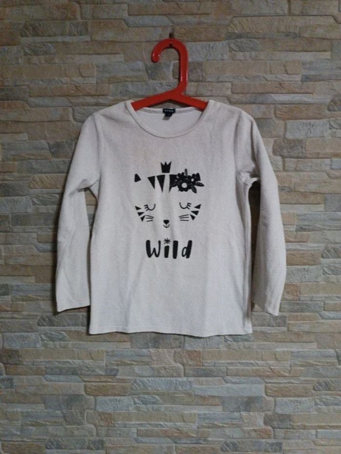 Sweat polaire blanc Kiabi 6A