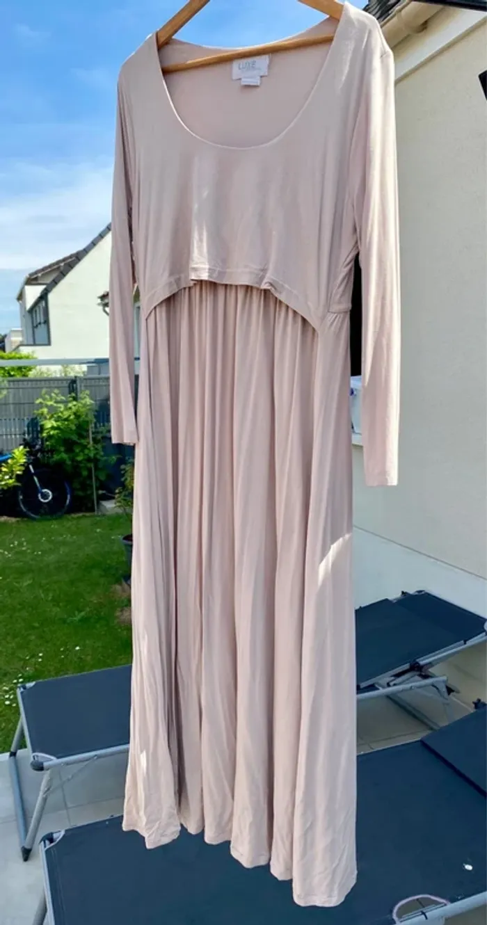 Robe longue de grossesse et allaitement seraphine
