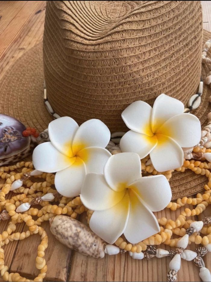 3 fleurs de Tipanier à mettre dans les cheveux 🌺 - photo numéro 2