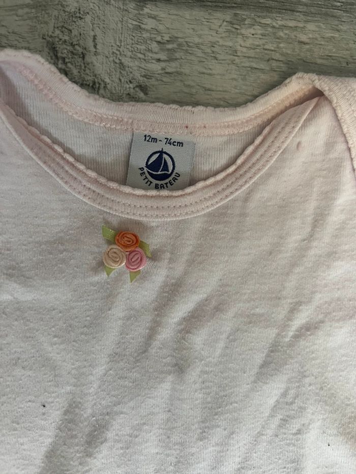 Body MC rose Petit Bateau 12 mois - photo numéro 2