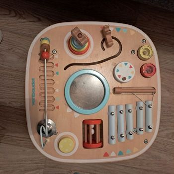 TABLE D'ACTIVITÉS ET MUSICALE VERBAUDET EN BOIS