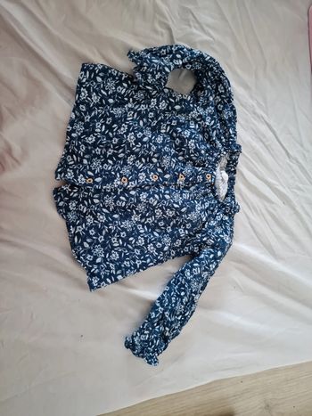 Chemisier vertbaud taille 12 mois