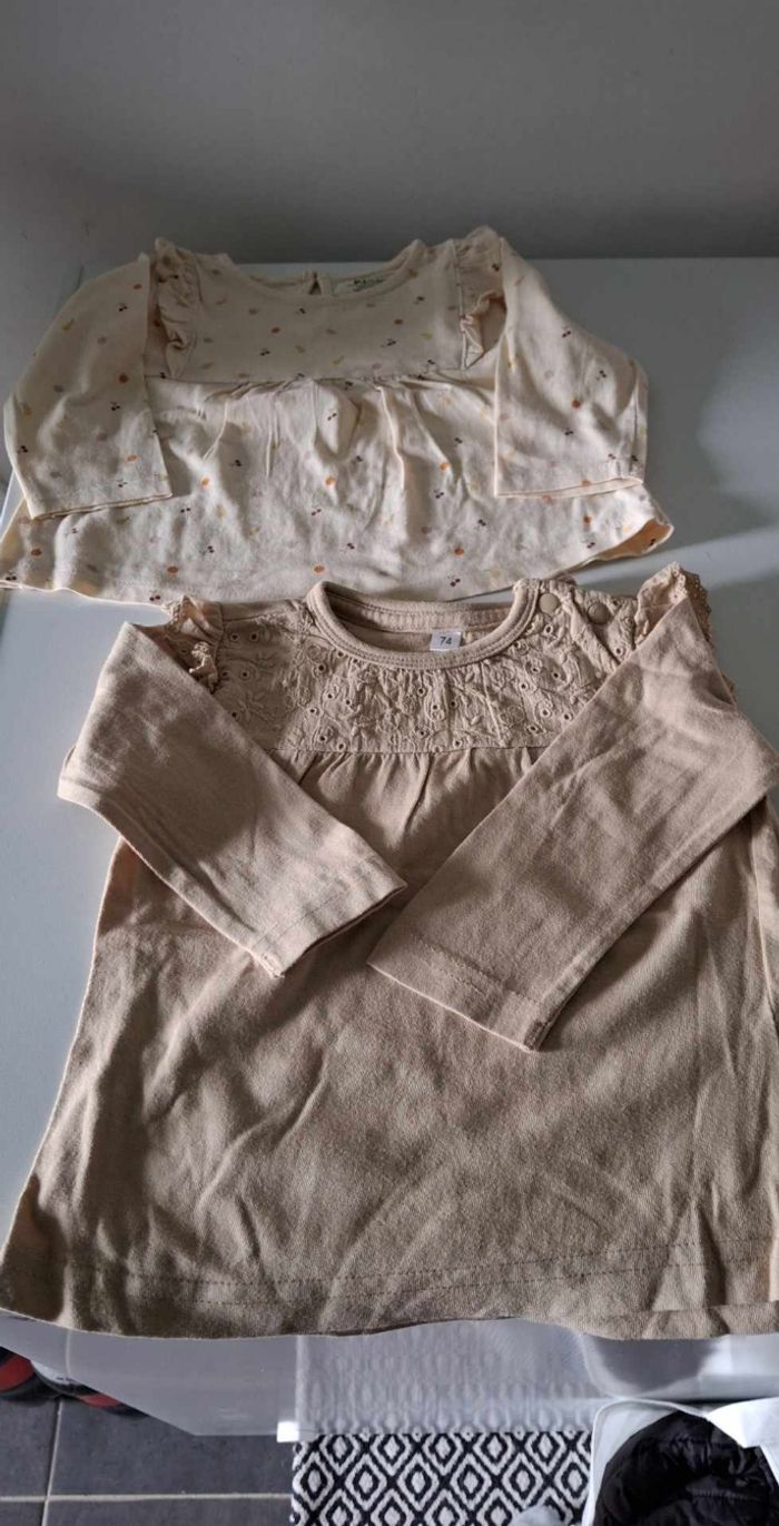 Lot t shirt longue manche