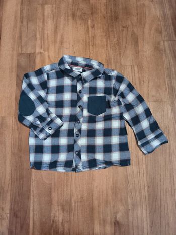 Chemise à carreaux manches longues Tao 18mois