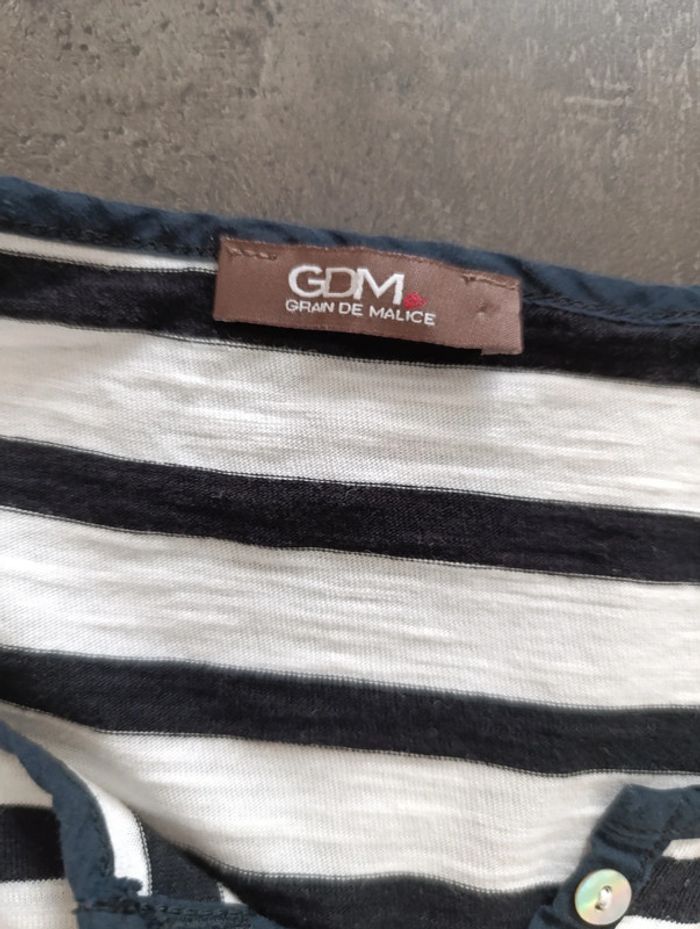 t-shirt manches 3/4 taille 38 - photo numéro 2