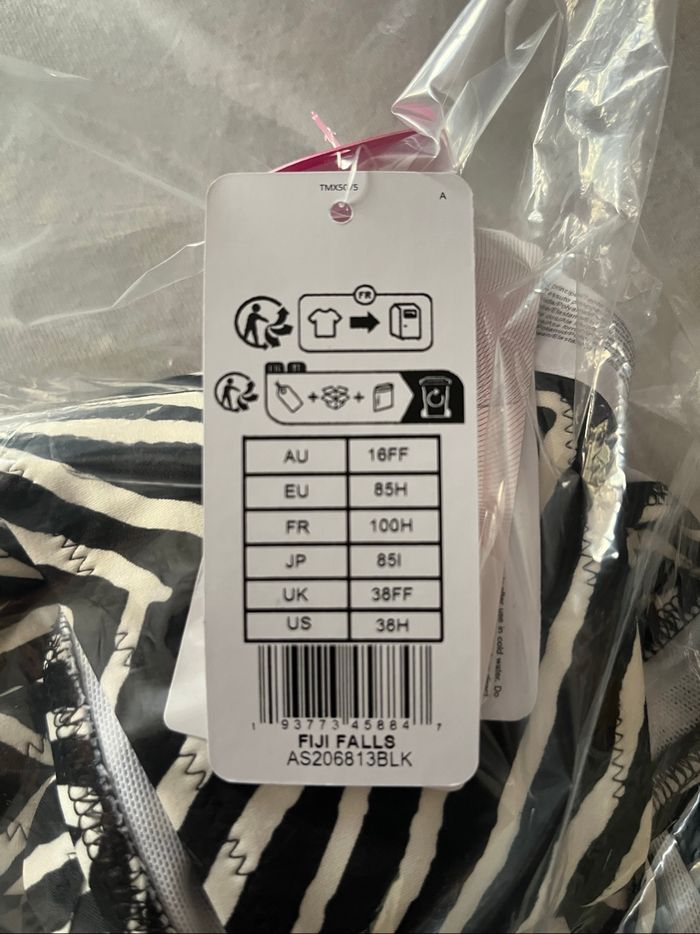 Haut Maillot de bain zébré de marque Freya  taille FR en 100H. - photo numéro 3