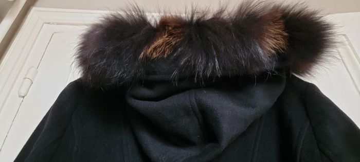 Beau manteau "Et Dieu créa la femme" noir mi-long taille 44 #style slave laine et cachemire - photo numéro 8