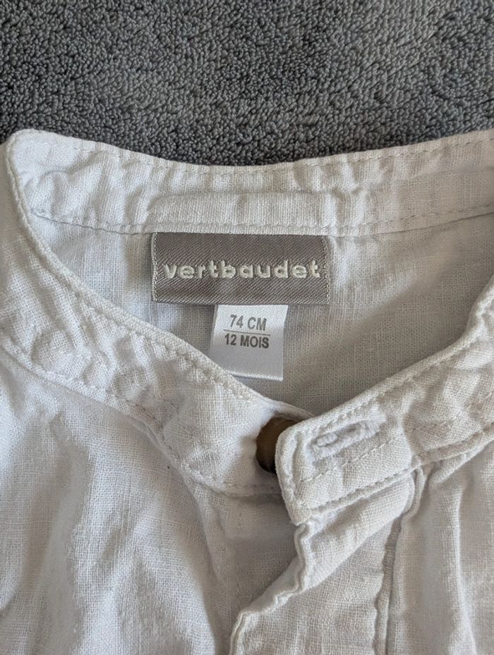 Chemise manches longues - 12 mois - Vertbaudet - photo numéro 2