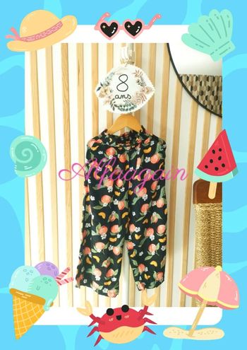 Pantalon fluide noir h&M 8ans