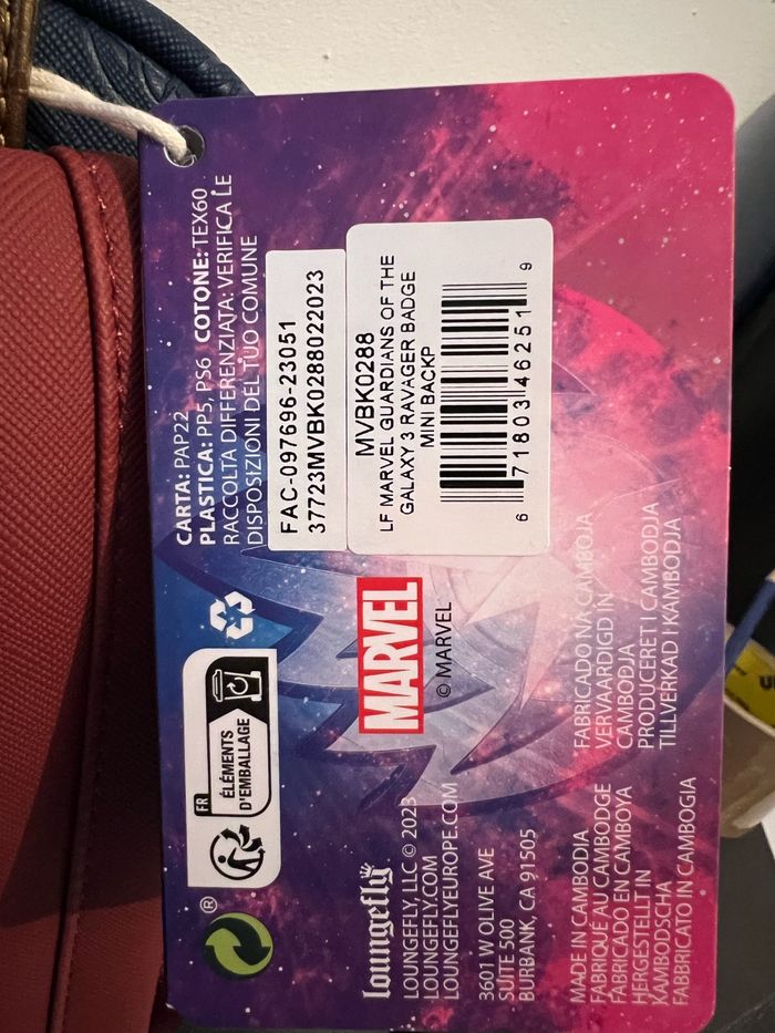 Loungefly les gardiens de la galaxie 3 - photo numéro 3