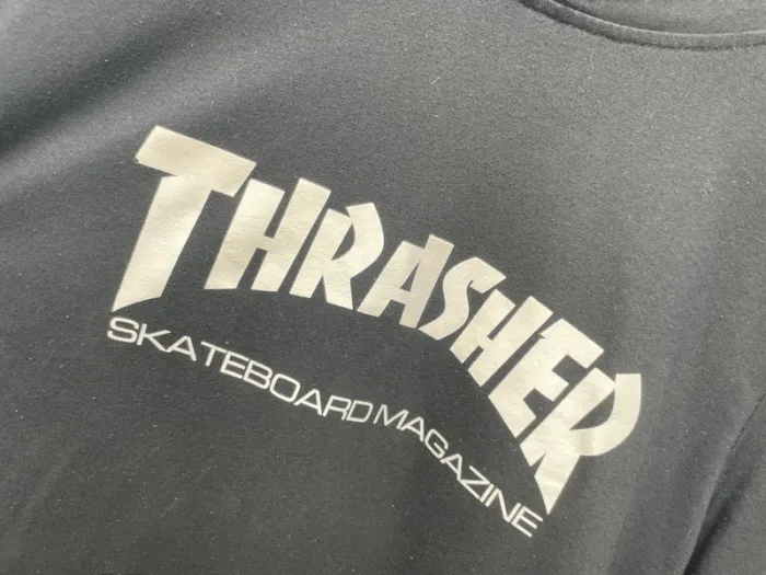 Thrasher Skateboard Magazine Hoodie black white Mens Small - photo numéro 2