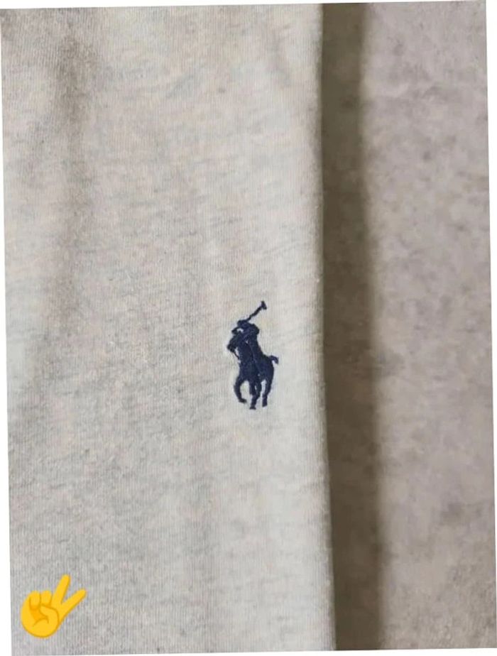 T-shirt Ralph Lauren XL coupe col rond blanc beige Homme Men tee004b - photo numéro 2