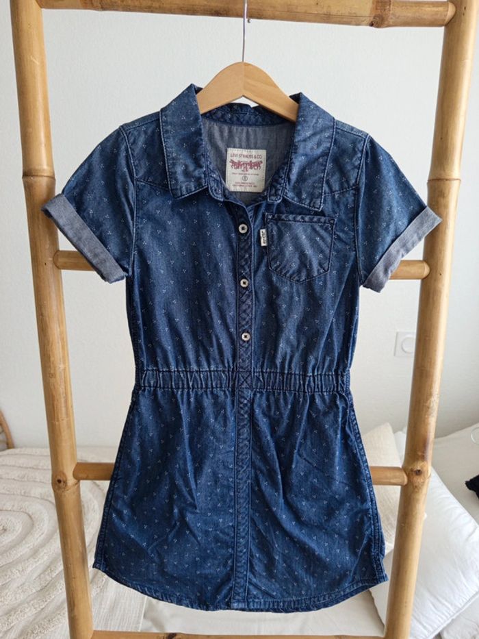 Robe en jean manches courtes Levi's 6 ans - photo numéro 2