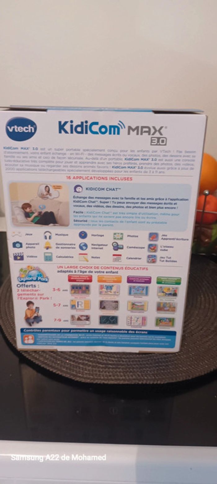 Kidcom max 3.0 bleu vtech neuf jamais déballé - photo numéro 4
