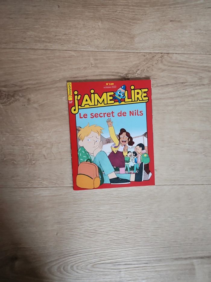 Livre J'aime Lire "Le secret de Nils" n°549 octobre 2022 édition Bayard