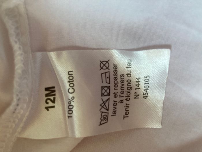 chemise blanche avec noeud papillon bébé 12 mois - photo numéro 6