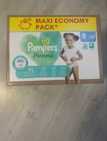 Maxi pack 70 couches Pampers harmonie taille 5