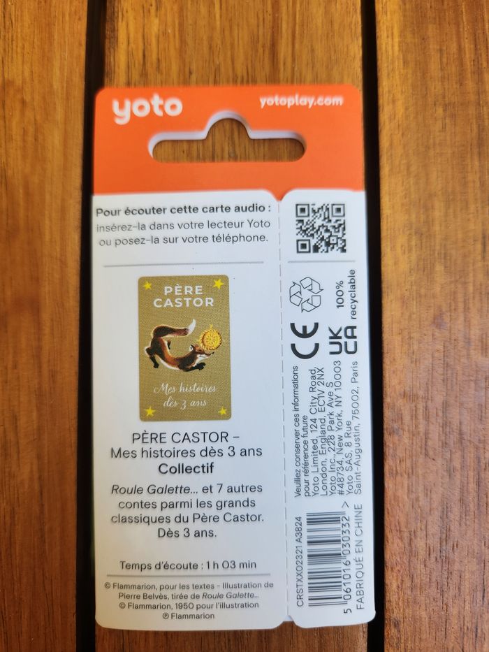carte yoto père castor - photo numéro 2