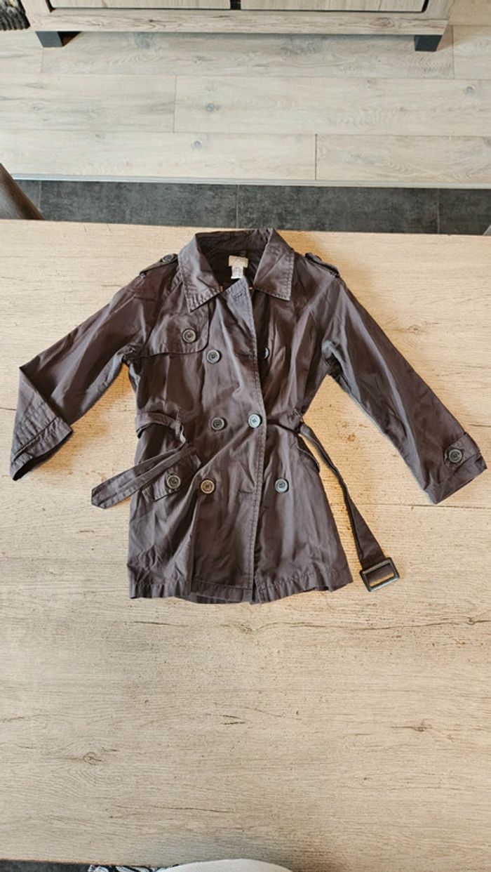 Imperméable fille gris, Cyrillus, 6 ans, nickel - photo numéro 2
