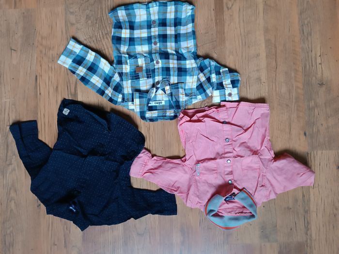 Chemises garçon manches longues 3 mois