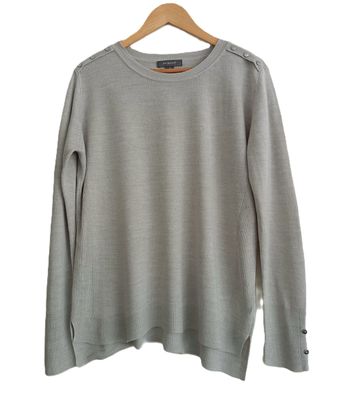 Pull fin gris. Col rond. Primark. Taille 40 / 42