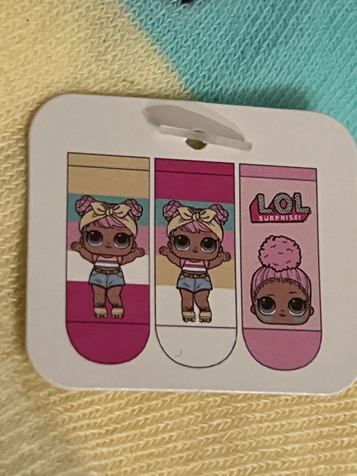 Lot de 3 paires de chaussettes courtes LOL Surprise 31-34 - photo numéro 5