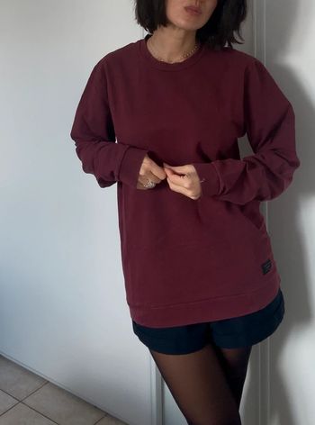 Sweat-shirt rouge foncé lie de vin taille L - core de Jack and Jones