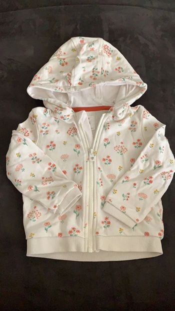 Veste sweat à capuche 12 mois