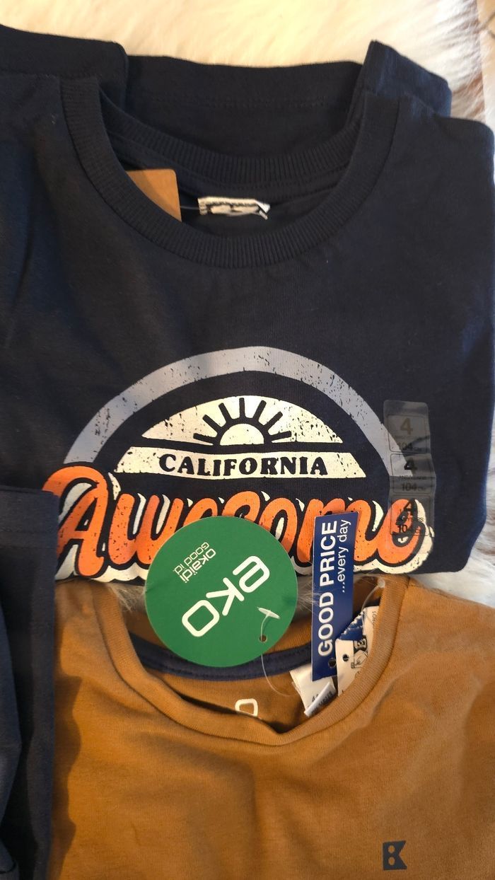 Neufs (non portés) 🏷💙😍🥰lot teeshirts ml 4 ans garçon 🥰😍💙 - photo numéro 5