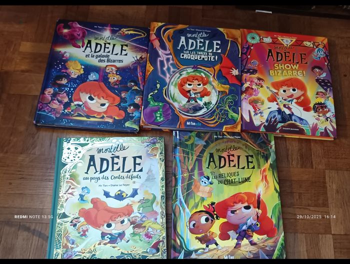 5 gros livres Adèle Mortelle