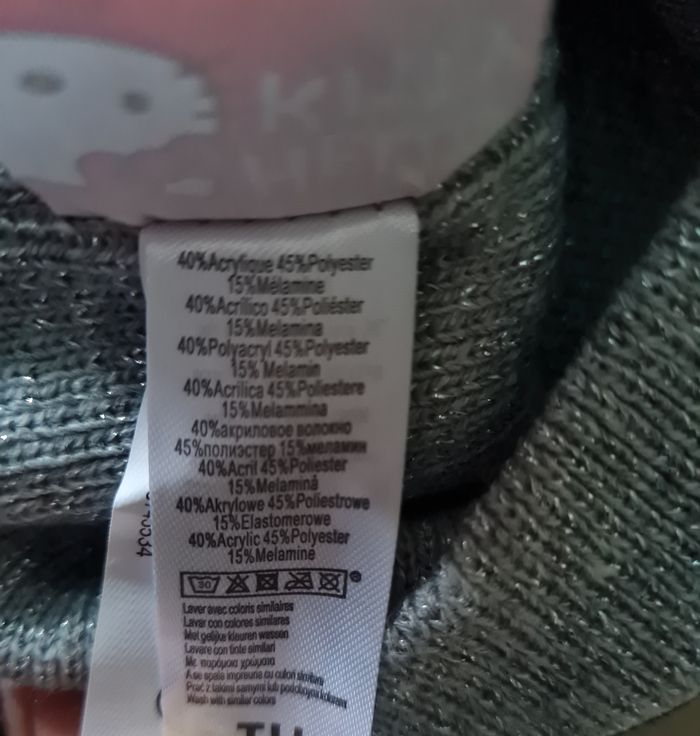 Hello kitty ensemble gants et bonnet taille unique - photo numéro 2