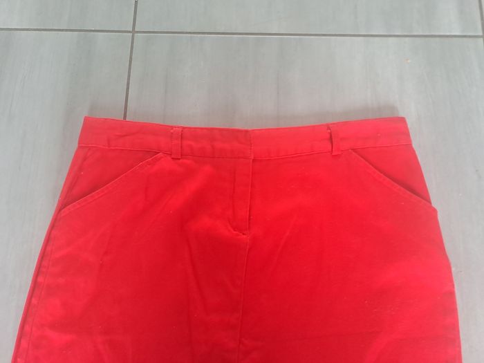 Jupe droite rouge KWomen Taille 38 - photo numéro 2