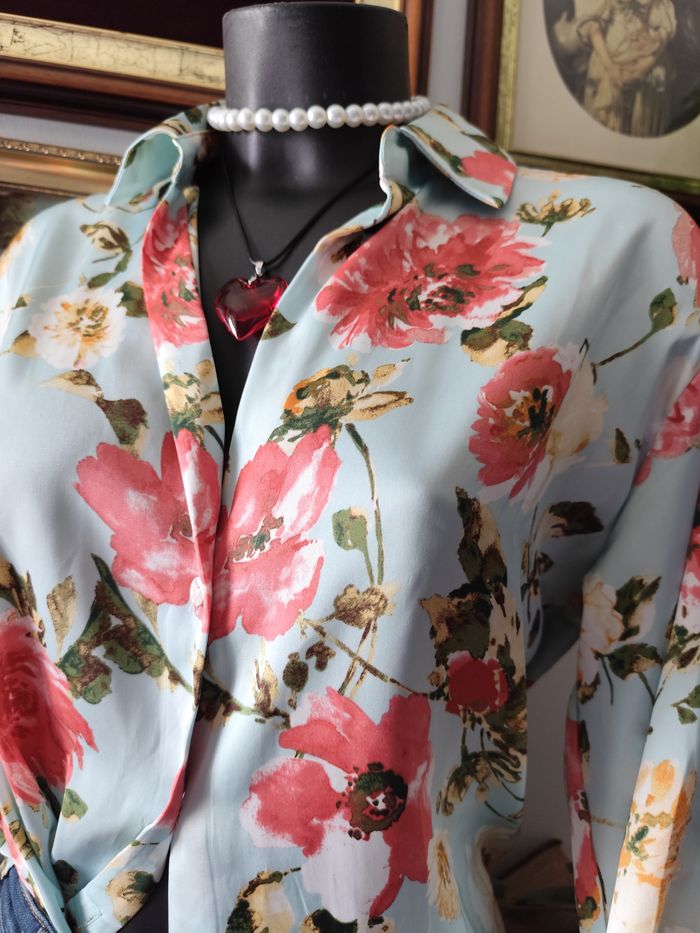 Blouse vintage femme Zara romantique lolita S L - photo numéro 3