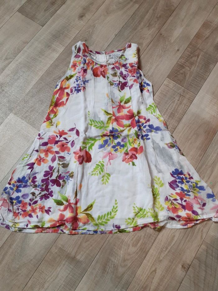 Robe sans manches fille légère motif fleuri 3 ans neuve