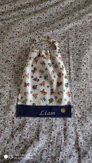 Serviette cantine élastique