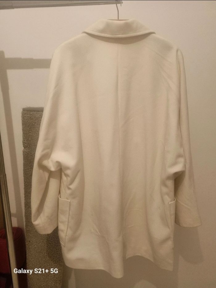 Menteau Droit Crème Camaïeu - photo numéro 9