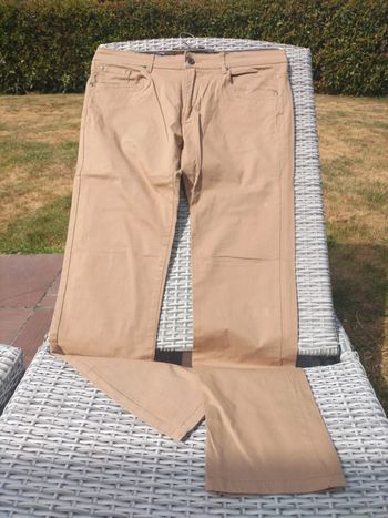 Pantalon toile beige taille 44