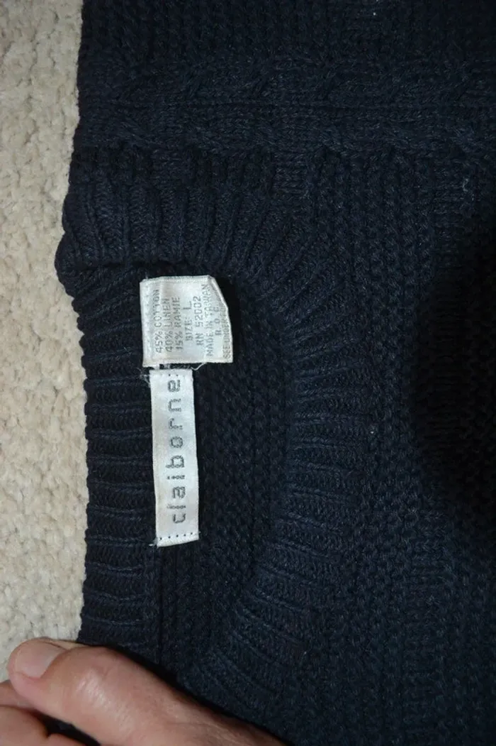 Pull torsadé Claiborne - Taille L - photo numéro 2