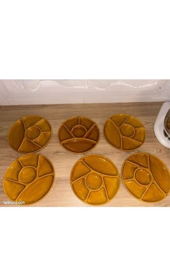 Assiettes à fondu le Creuset