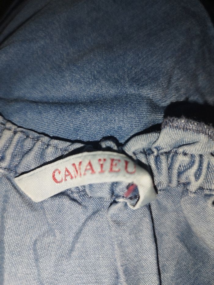 Top jeans épaules dénudées - photo numéro 3