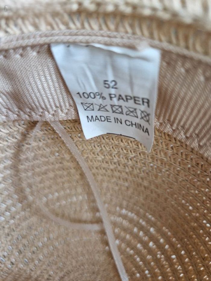 chapeau d'été beige pour fille - photo numéro 4