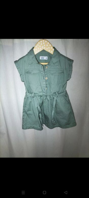 Robe kaki Gémo 24 mois