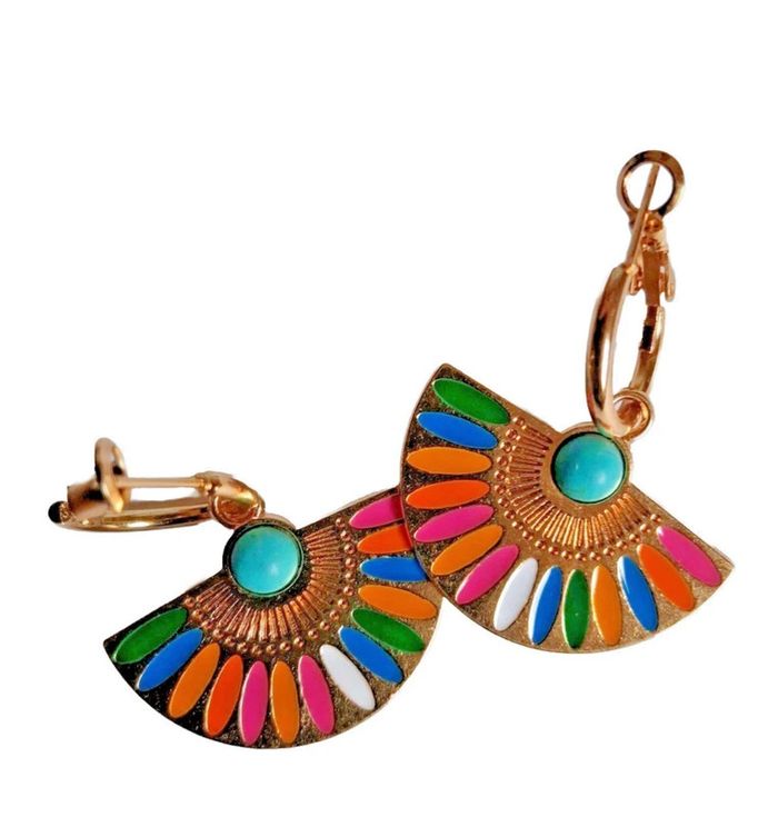 Boucles d'oreilles pendantes marque lôu . Yetou - photo numéro 3