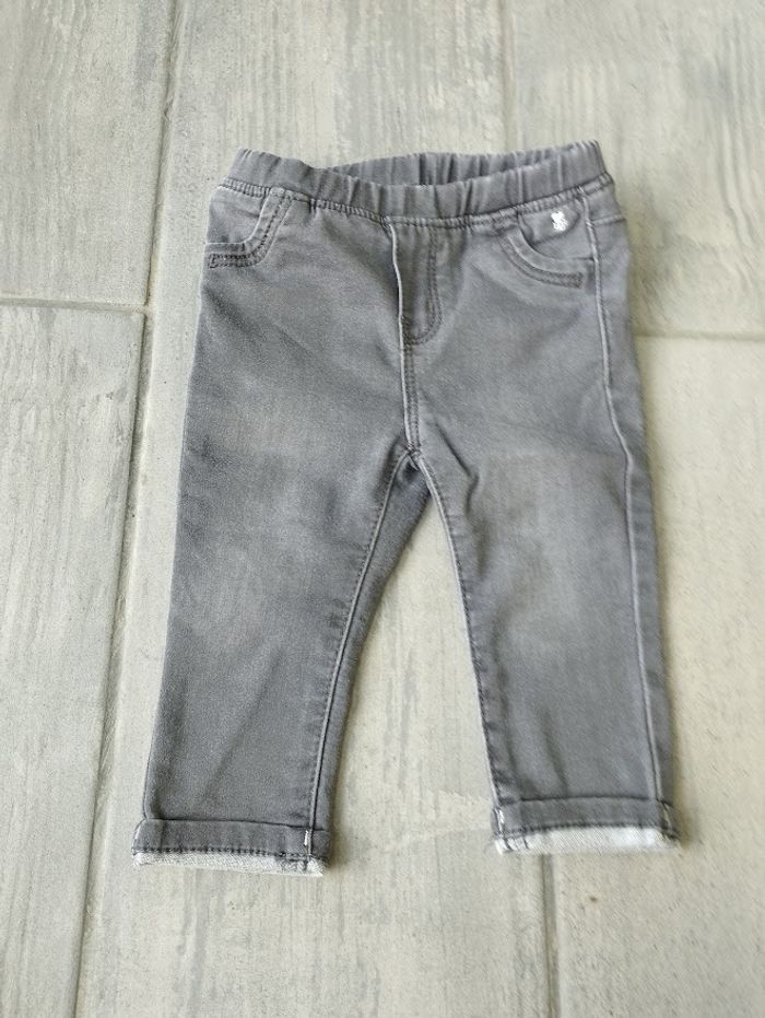 Lot n°305 Pantalon type Jeans fille 12 mois Obaïbi - photo numéro 2