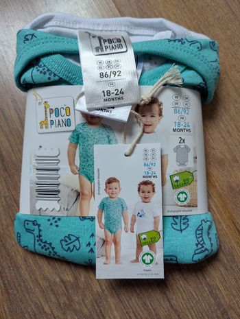 Lot de 2 bodies manches courtes 