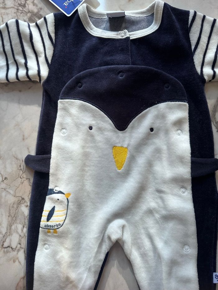 Pyjama en velours Absorba 1 mois Neuf - photo numéro 2